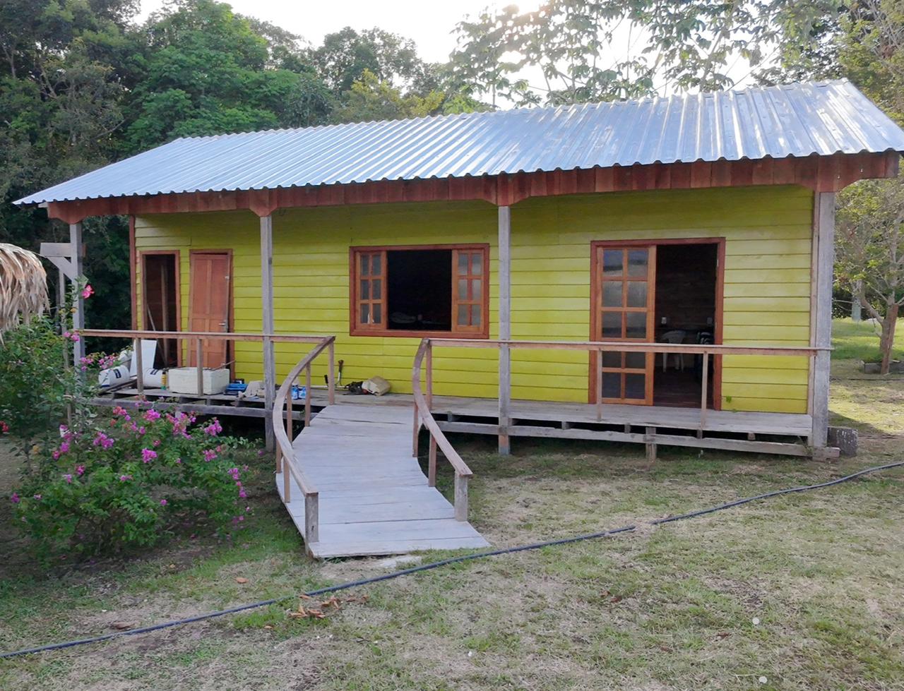Our library in the Amazon Rainforest river villages of Acajatuba